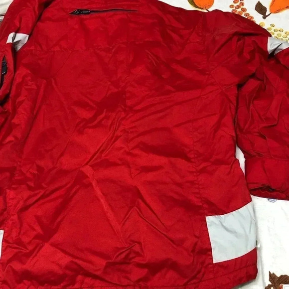 Black Dot Pacific Trail Red Winter Snow Ski Coat Men's Size M - Picture 7 of 10